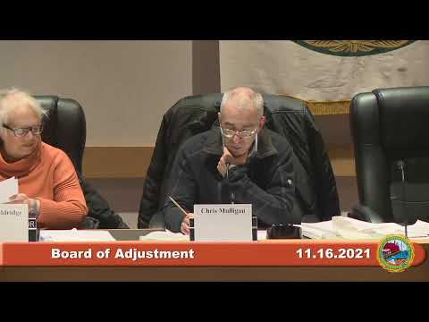 11.16.2021 Board of Adjustment