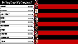 Glee - Do They Know It&#39;s Christmas? | Line Distribution + Lyrics
