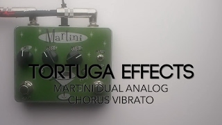 Video thumbnail for Tortuga Effects Martini™ Dual Analog Chorus Vibrato Guitar Effects Pedal Demo by Pedal of the Day