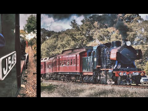 Cab Ride & Chasing J549 at the Victorian Goldfields Railway!