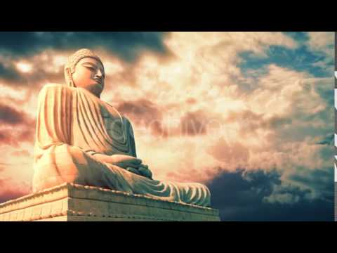 Buddha Statue At Sunset With Amazing Colors - Stock Footage | VideoHive 14356125