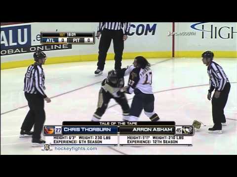 Chris Thorburn vs Arron Asham Dec 2, 2010