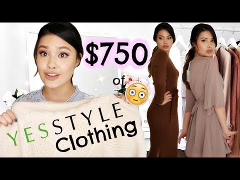 $750 OF CLOTHING FROM YESSTYLE HAUL | QUALITY REVIEW + TRY-ON! Video