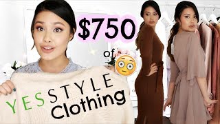 $750 OF CLOTHING FROM YESSTYLE HAUL | QUALITY REVIEW + TRY-ON!