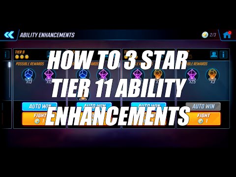 How to 3 Star Tier 11 Ability Enhancements Challenge - Marvel Strike Force