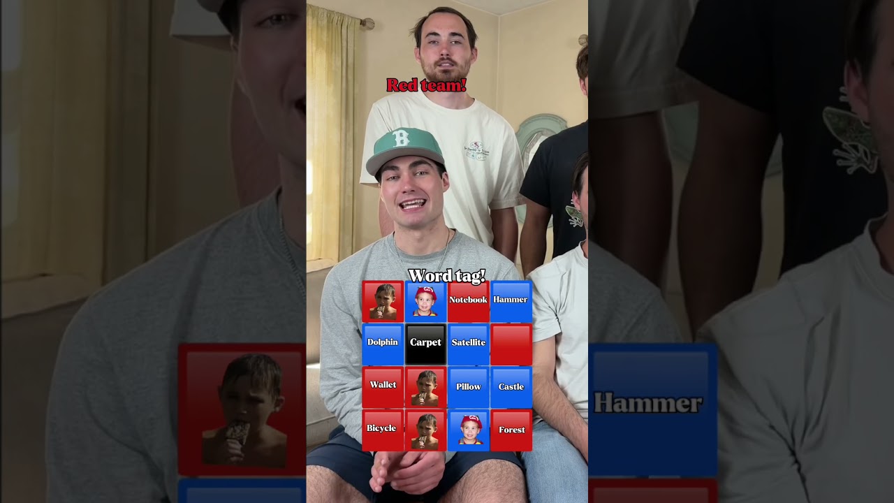 WORD TAG!! 🟥🟦 #wordtag #games #guessinggame #family #mercbros