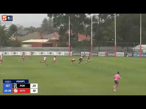 Rd 13 Hostplus SANFL Snapshot - Port's Riley Bonner curls it around