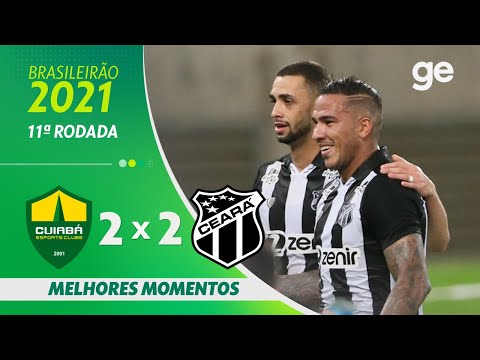Gols e lances de Cuiabá x Ceará