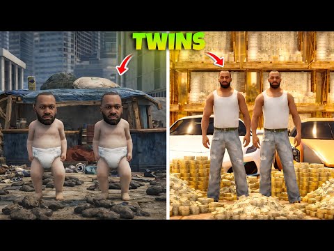 Franklin's poor Twin brother VS Rich Twin brother || in Indian bikes driving 3D || funnoppy 