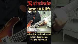 Alex Cambise - Rainbow "The Shed" (Rainbow Best 10 Riffs) #shorts