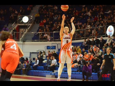 Кейла МакБрайд спасает мяч! Kayla McBride saves the ball!