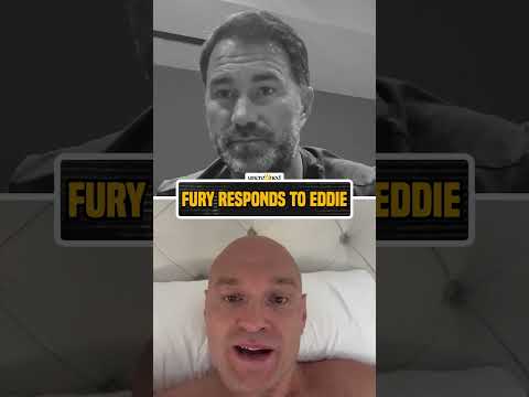 Video: Tyson Fury Fires Back at Eddie Hearn 😳
