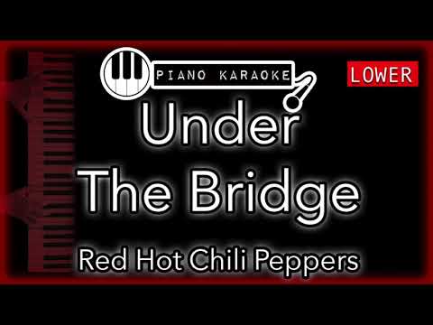 Under The Bridge (LOWER -3) - Red Hot Chili Peppers - Piano Karaoke Instrumental