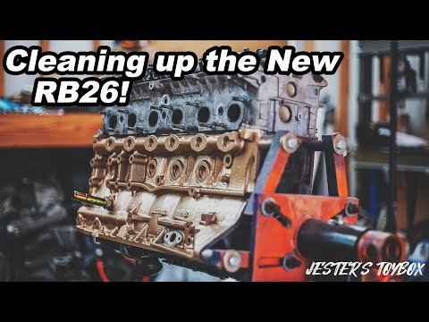 Cleaning and Painting the new RB26 Engine for our Nissan GTR Project