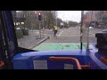 United Kingdom Manchester Double Decker Bus 42 Ride From Wilmslow Road To Oxford Rd