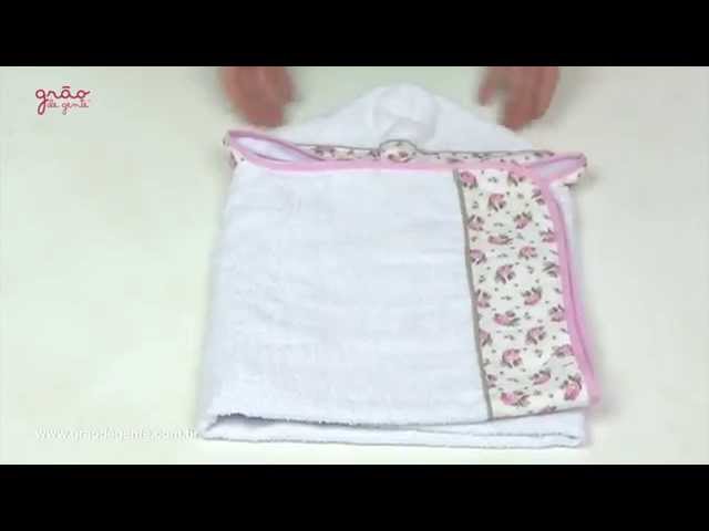 Toalha com Capuz Primavera Baby Rosa | Ref: 48313