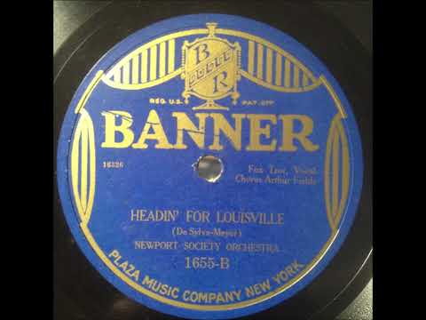 Newport Society Orchestra [Ben Selvin] "Headin' To Louisville" 1926 Roaring Twenties 78 RPM
