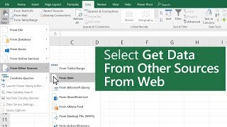 Import data from a Web page in Excel