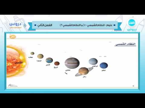 الرابع الابتدائي | الفصل الدراسي الثاني 1438 | علوم | النظام الشمسي -1