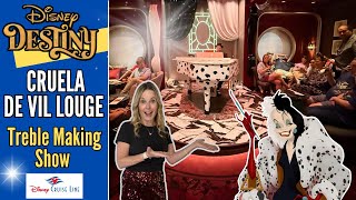 Disney DESTINY De Vil "Treble Making" Show | Maiden Voyage | Disney Cruise Line