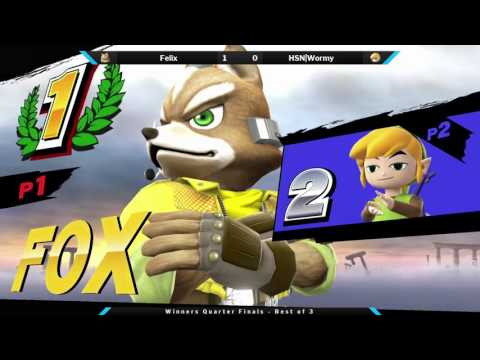 PREVO 2017 Part 2 Winners Quarters - Felix (Fox) vs HSN|Wormy (Toon Link)