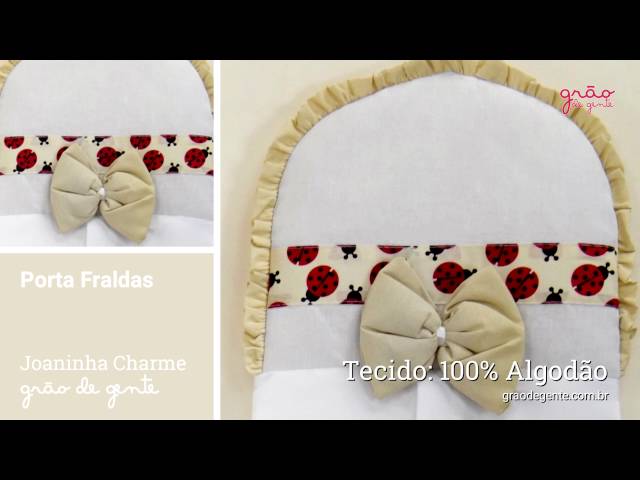 Porta Fraldas Joaninha Charme | Ref: 62921