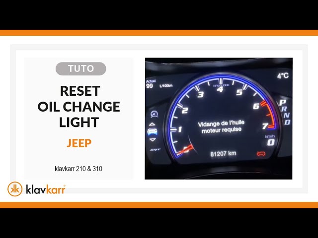 How To Reset Oil Change Light Jeep Renegade: Step-by-Step Guide