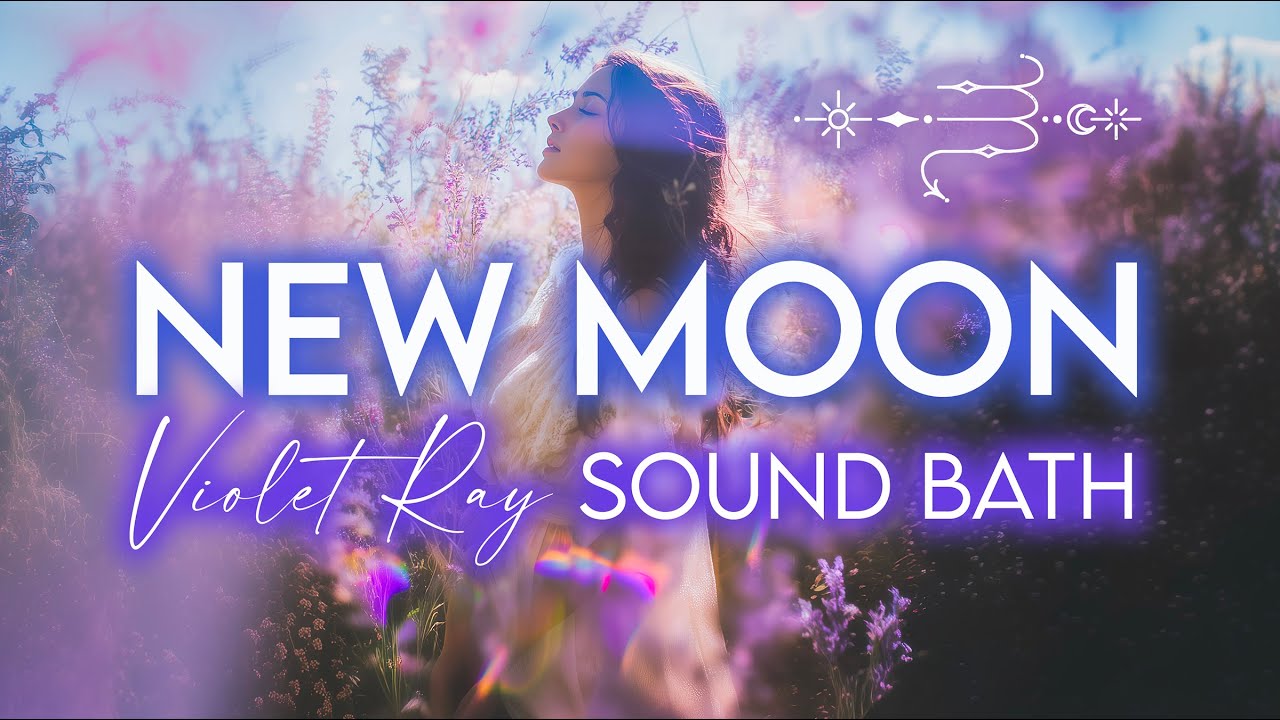 New Moon in Scorpio - Violet Ray Sound Bath (432Hz) - Intuitive Astrology Channeling - Violet Flame