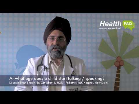 At what age does a child start talking / speaking ?