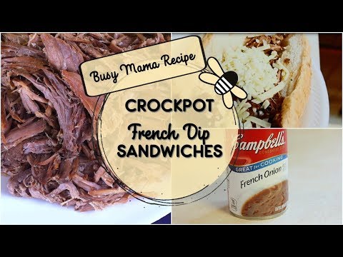 CROCKPOT French Dip Sandwich Recipe / Quick Easy...
