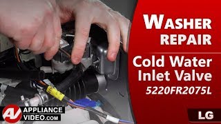 LG Washer - No Cold Water - Cold Water Inlet Valve Repair and Diagnostic