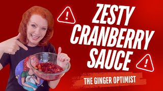 Zesty Cranberry Sauce #cranberrysauce #thanksgivingrecipe #holidayrecipes
