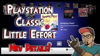 Little Effort Playstation Classic! User Interface, Emulator & More Details!