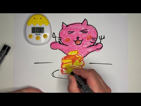 Kawaii Pancake Challenge POSCA ASMR