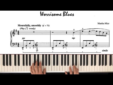 ABRSM piano grade 4 exam pieces 2025&2026 Martha Mier. Worrisome Blues sheet music