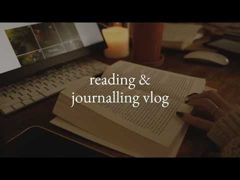 reading & journalling vlog 📖 thrifting books, packing orders and led candles | studio vlog 152