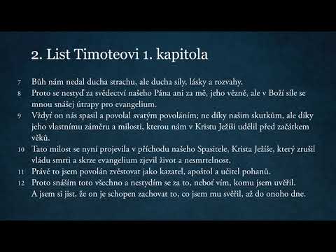 2. List Timoteovi 1. kapitola