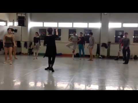 Ildiko Pongor teaching class with Salzburg Ballett