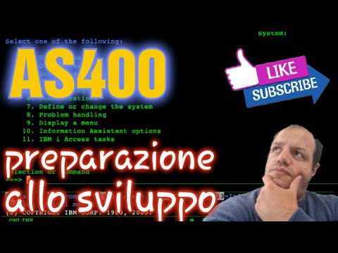 L'IBM AS400, preparazione allo sviluppo