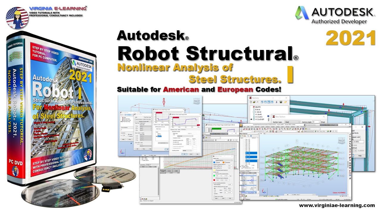 Robot Structural 2021 Tutorial | Nonlinear Analysis