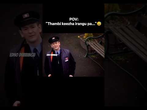 “Thambi keezha irangu…” — THEN THIS 💀| Funny Tamil dub 🤣 | #tamil #shortsfeed #funny #tvk