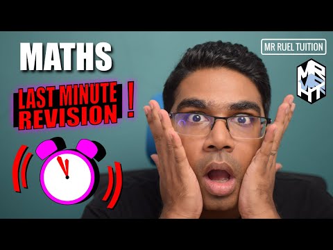 Maths Last Minute Revision // SPM / IGCSE / High School