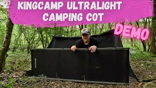 KingCamp Ultralight Camping Cot Demo | Assembly and Breakdown Demo