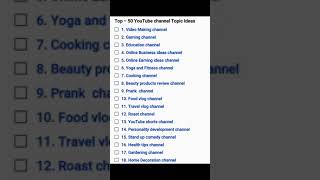 Download lagu Top 50 YouTube channel Topic ideas mp3 Download lagu Top 50 YouTube channel Topic ideas mp3