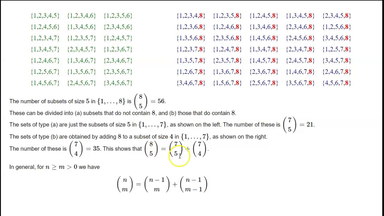 Pascal's addition formula