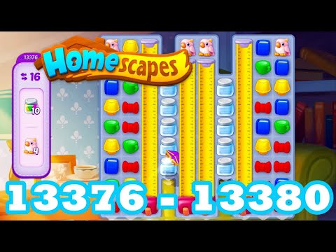 Homescapes Level 13376 - 13380 HD 3 - match puzzle Gameplay | android | IOS | 13377 | 13378 | 13379