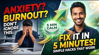How to Stop Anxiety in 5 Minutes! (Try This Now) #health #lifelessons #trending