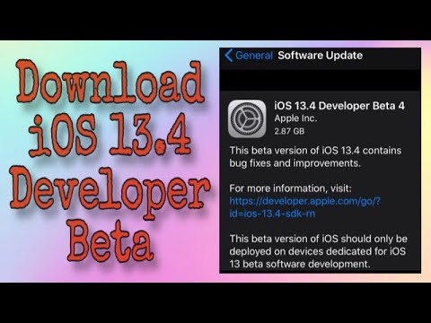 How to download iOS 13.4 Developer Beta 4. Download iOS 13.4 beta 4. |Harrower Team Tech|