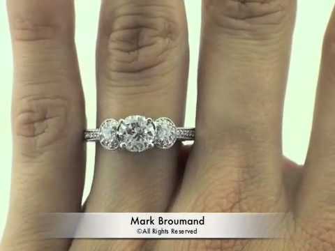 2.37ct Round Brilliant Cut Diamond Engagement Anniversary Ring - Mark Broumand