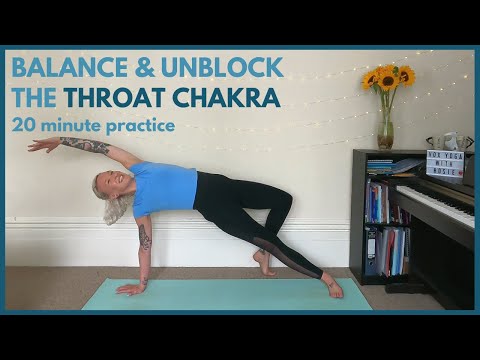 20 Minute Yoga Flow to Balance & Unblock the Throat Chakra | Speak Your Truth Clearly 🗣️🧘🏼‍♀️💙